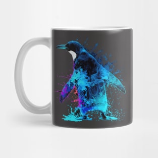 Cosmic Tie Dye Penguin Splash Mug